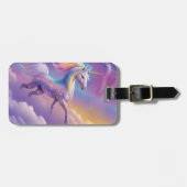 Étiquette À Bagage Parties scintillant Arc-en-ciel magique Blancs lic (Devant horizontal)