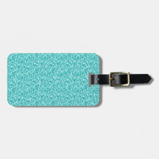 Étiquette À Bagage Parties scintillant bleue Girly, Fun Aqua Imprimée