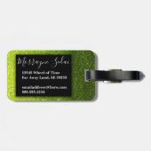 Étiquette À Bagage Parties scintillant Chartreuse Ombre Sparkles Glam (Dos horizontal)