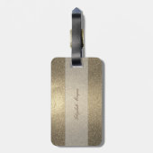 Étiquette À Bagage Parties scintillant cool, talon haut, Monogramme p (Dos Vertical)