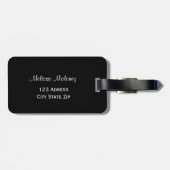 Étiquette À Bagage Parties scintillant de fleurs de cerisiers roses (Dos horizontal)