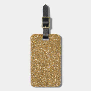 Étiquette À Bagage Parties scintillant Gold Glam Faux