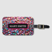 Étiquette À Bagage Parties scintillant Opal Collection holographique  (Devant Horizontal)