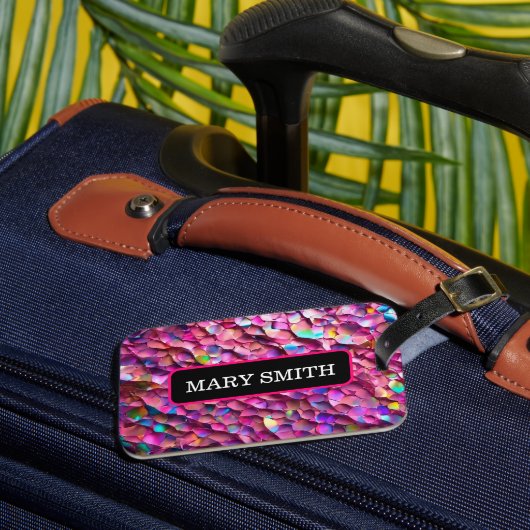 Étiquette À Bagage Parties scintillant Opal Holographique Collection (Insitu Rectoal 3)