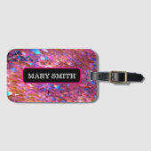 Étiquette À Bagage Parties scintillant Populaire Opal Holographic Col (Devant Horizontal)