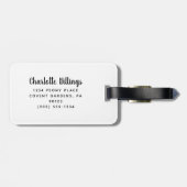 Étiquette À Bagage Parties scintillant rose Vegas Bachelorette Party  (Dos horizontal)