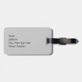 Étiquette À Bagage Parties scintillantes en bon état et argentées (Dos horizontal)