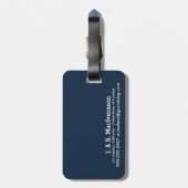 Étiquette À Bagage Partons bateau de croisière de bande dessinée de (Dos Vertical)