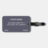 Étiquette À Bagage "Partons étiquette de bagage sur aventure" (Dos horizontal)