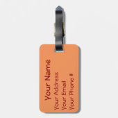 Étiquette À Bagage "Partout où vous allez, allez de pair avec tout (Dos Vertical)