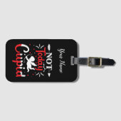 Étiquette À Bagage Pas aujourd'hui Cupidé Drôle Saint Valentin (Devant Horizontal)