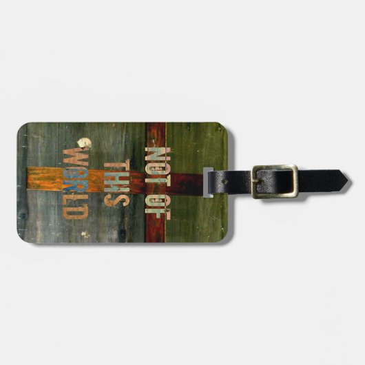 Étiquette À Bagage "Pas chrétien fait sur commande de ce monde" (Devant horizontal)