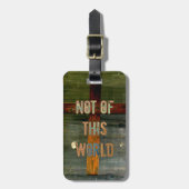 Étiquette À Bagage "Pas chrétien fait sur commande de ce monde" (Devant Vertical)