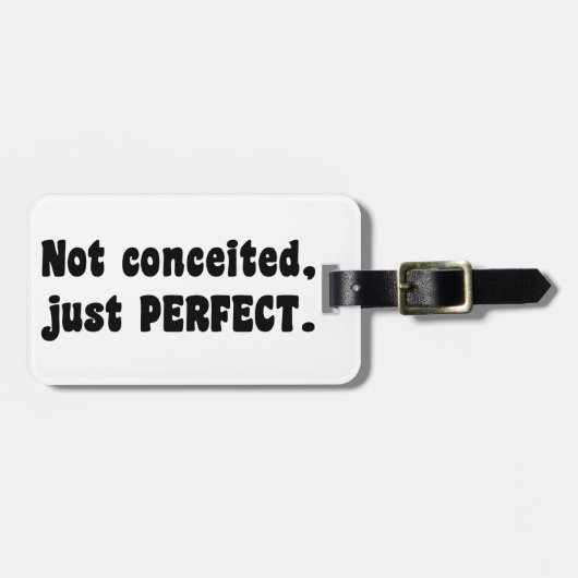 Étiquette À Bagage Pas Concédé, Juste Parfait (Devant horizontal)