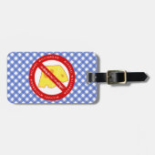 Étiquette À Bagage Pas de lait pour moi ! Avertissement d'allergie au (Devant horizontal)