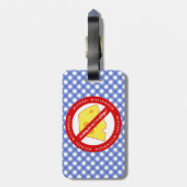 Étiquette À Bagage Pas de lait pour moi ! Avertissement d'allergie au (Dos Vertical)