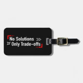 Étiquette À Bagage Pas de solutions seulement des compromis (Devant horizontal)