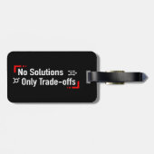 Étiquette À Bagage Pas de solutions seulement des compromis (Dos horizontal)