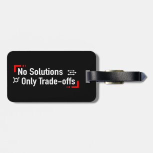 Étiquette À Bagage Pas de solutions seulement des compromis