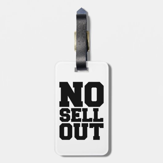 ÉTIQUETTE À BAGAGE PAS DE VENTE (Dos Vertical)