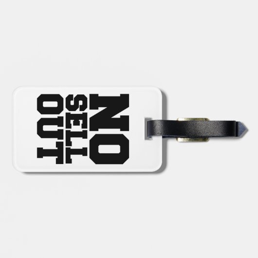 ÉTIQUETTE À BAGAGE PAS DE VENTE (Dos horizontal)