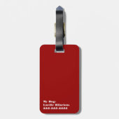 Étiquette À Bagage Pas ton sac (Dos Vertical)