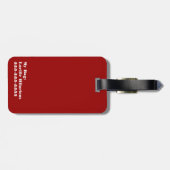 Étiquette À Bagage Pas ton sac (Dos horizontal)