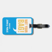 Étiquette À Bagage Pas ton sac (Dos horizontal)