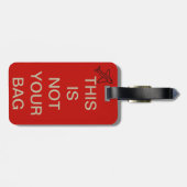 Étiquette À Bagage pas votre sac (Dos horizontal)