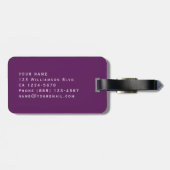 Étiquette À Bagage Pas votre sac Vibrant Funny design personnalisé Te (Dos horizontal)