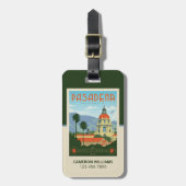 Étiquette À Bagage Pasadena, CA (Devant Vertical)