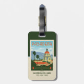 Étiquette À Bagage Pasadena, CA (Dos Vertical)