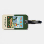 Étiquette À Bagage Pasadena, CA (Dos horizontal)