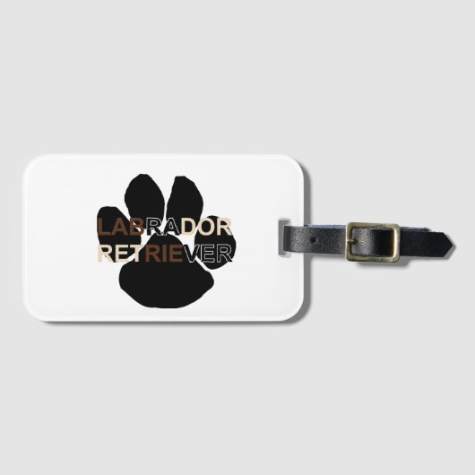 Étiquette À Bagage Passe de nom LR (Devant Horizontal)