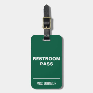 Étiquette À Bagage Passeport de salle de bain pour les enseignants