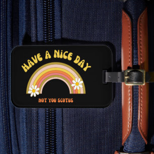 Étiquette À Bagage Passez une bonne journée pas vous Scotus Retro Sty