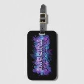 Étiquette À Bagage Passion Cyberpunk Typography – Vibrant Modern Word (Devant Vertical)