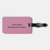 Étiquette À Bagage Passion de caniche (Dos horizontal)