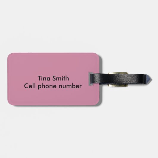 Étiquette À Bagage Passion de caniche (Dos horizontal)