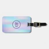 Étiquette À Bagage Pastel Colours Abstrait Arrière - plan d'iridescen (Devant horizontal)