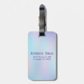 Étiquette À Bagage Pastel Colours Abstrait Arrière - plan d'iridescen (Dos Vertical)