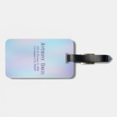 Étiquette À Bagage Pastel Colours Abstrait Arrière - plan d'iridescen (Dos horizontal)