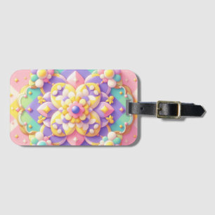 Étiquette À Bagage pastel de printemps/Pâques/princesse coloré