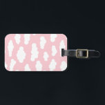 Étiquette À Bagage Pastel Nuages Asthétique Blanc Et Rose Art<br><div class="desc">Des petits nuages blancs et roses abstraits imitent la conception de l'illustration. Thème de nuages minimalistes simple pour la salle de nurserie, salle enfant, adolescent. Cumulus altocumulus des nuages de ciel blanc et rose pastel pour bébé. Illustration de nuages d'art pour enfants, décoration de pépinière de nuages, literie pastel de...</div>