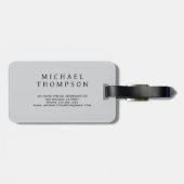 Étiquette À Bagage Pastel Quadrant Background Abstract Geometric  (Dos horizontal)