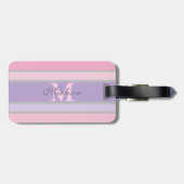 Étiquette À Bagage pastel rose et violet iPhone / coque ipad (Dos horizontal)