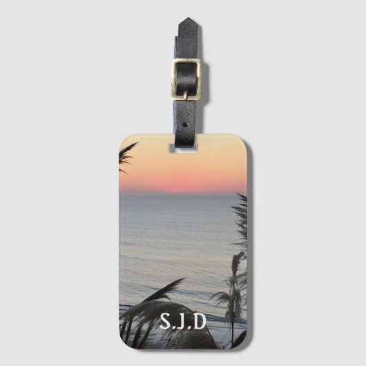 Étiquette À Bagage Pastel Sunset (Devant Vertical)