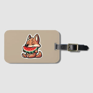 Étiquette À Bagage Pastèque de Coyote