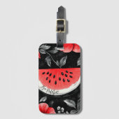Étiquette À Bagage Pastèque de Palestine (Devant Vertical)