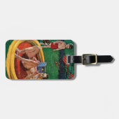 Étiquette À Bagage Patauger la piscine (Devant horizontal)